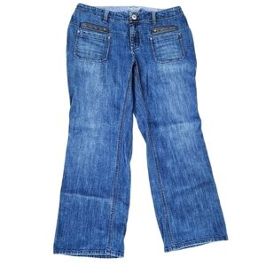 Tommy Hilfiger sz 16 wide leg Trouser pants denim jeans 6 pocket